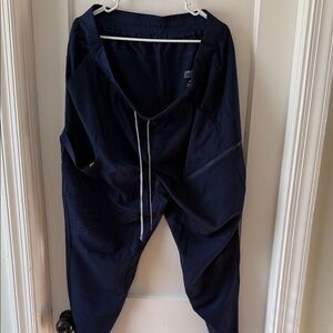 Fabletics navy scrub joggers